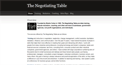 Desktop Screenshot of negotiatingtable.com